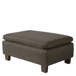 Wohnzimmerhocker in Dunkelbraun - Faith