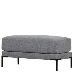 Wohnzimmerhocker in Jeansblau Chenille - Imonas