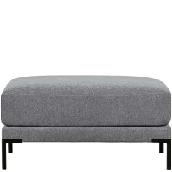 Wohnzimmerhocker in Jeansblau Chenille - Imonas