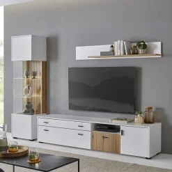 Wohnzimmermöbel Kombi zweifarbig - Nenaloro (dreiteilig)