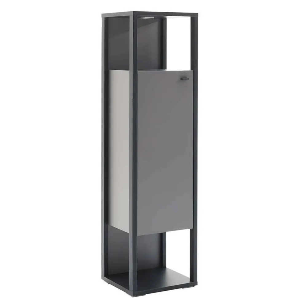 Wohnzimmermöbel TV Wand in Grau - Ridona (dreiteilig)