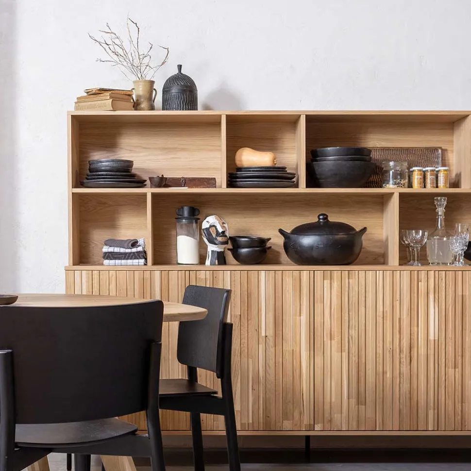 Wohnzimmerschrank mit 4 Türen & 7 Fächern - Cegrada