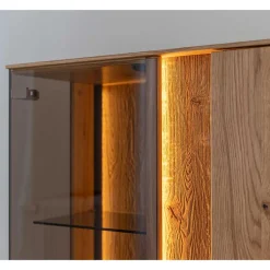 Wohnzimmerschrank mit Glas und LED Licht - Cocondar