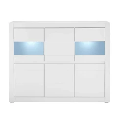 Wohnzimmerschrank mit Glaseinsätzen - Ilana