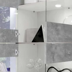 Wohnzimmerschränke in Beton Optik - Narandu (zweiteilig)