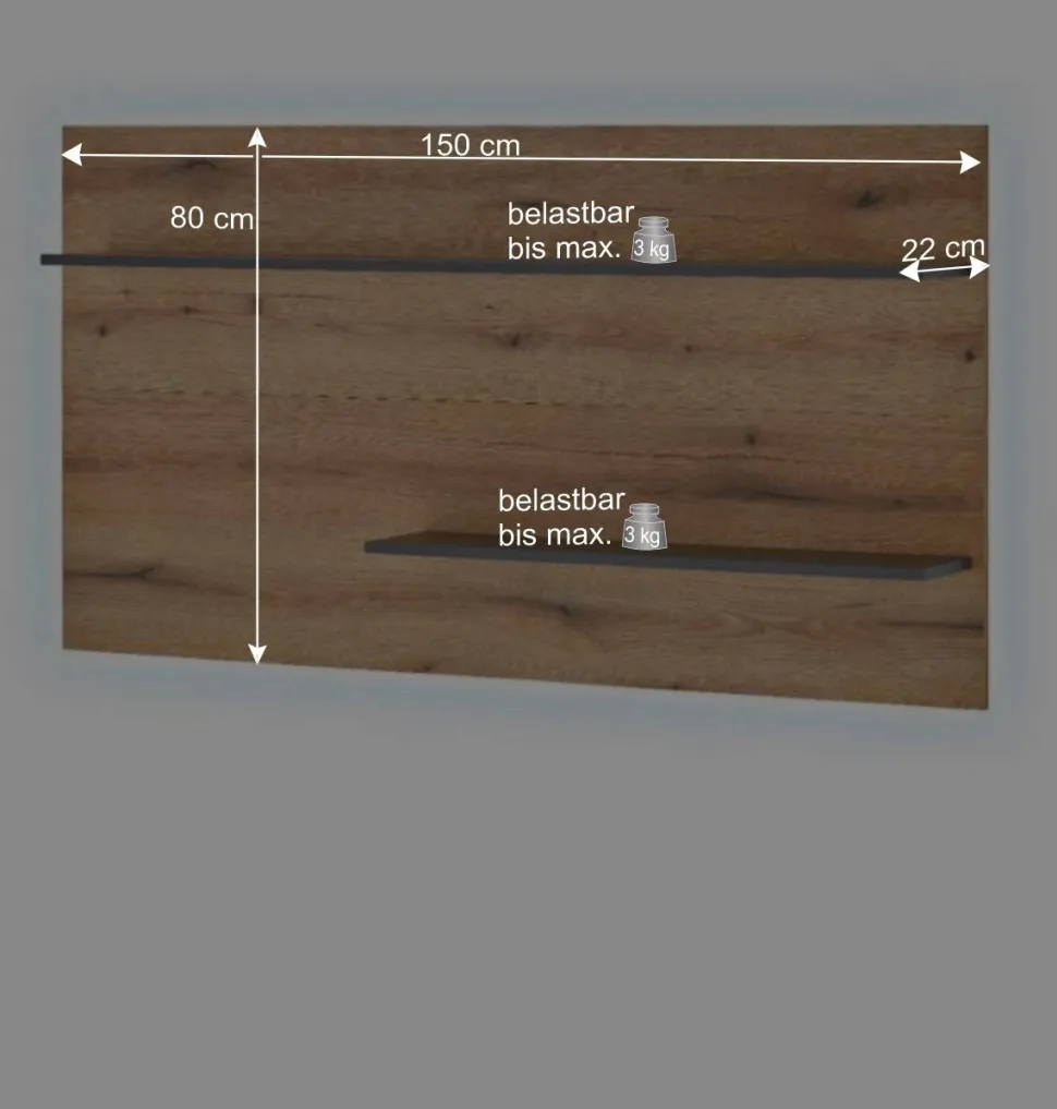 Wohnzimmerschränke und Paneel Set - Colomania (vierteilig)