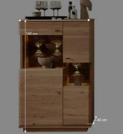 Wohnzimmerschränke und Regal Set - Cassna (vierteilig)