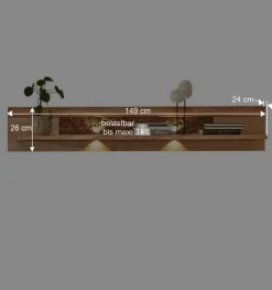 Wohnzimmerschränke und Regal Set - Cassna (vierteilig)