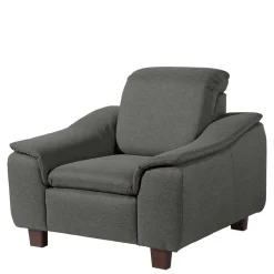 Wohnzimmersessel in Anthrazit und Nussbaum - Classimo