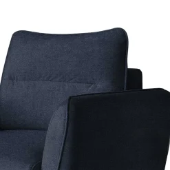 Wohnzimmersessel in Blaugrau Velours - Chiyom