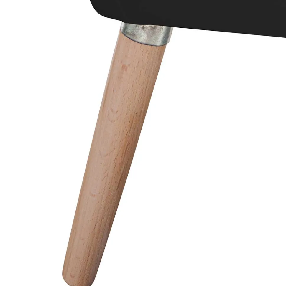 Wohnzimmersessel in Schwarz Kunstleder - Ciabeta