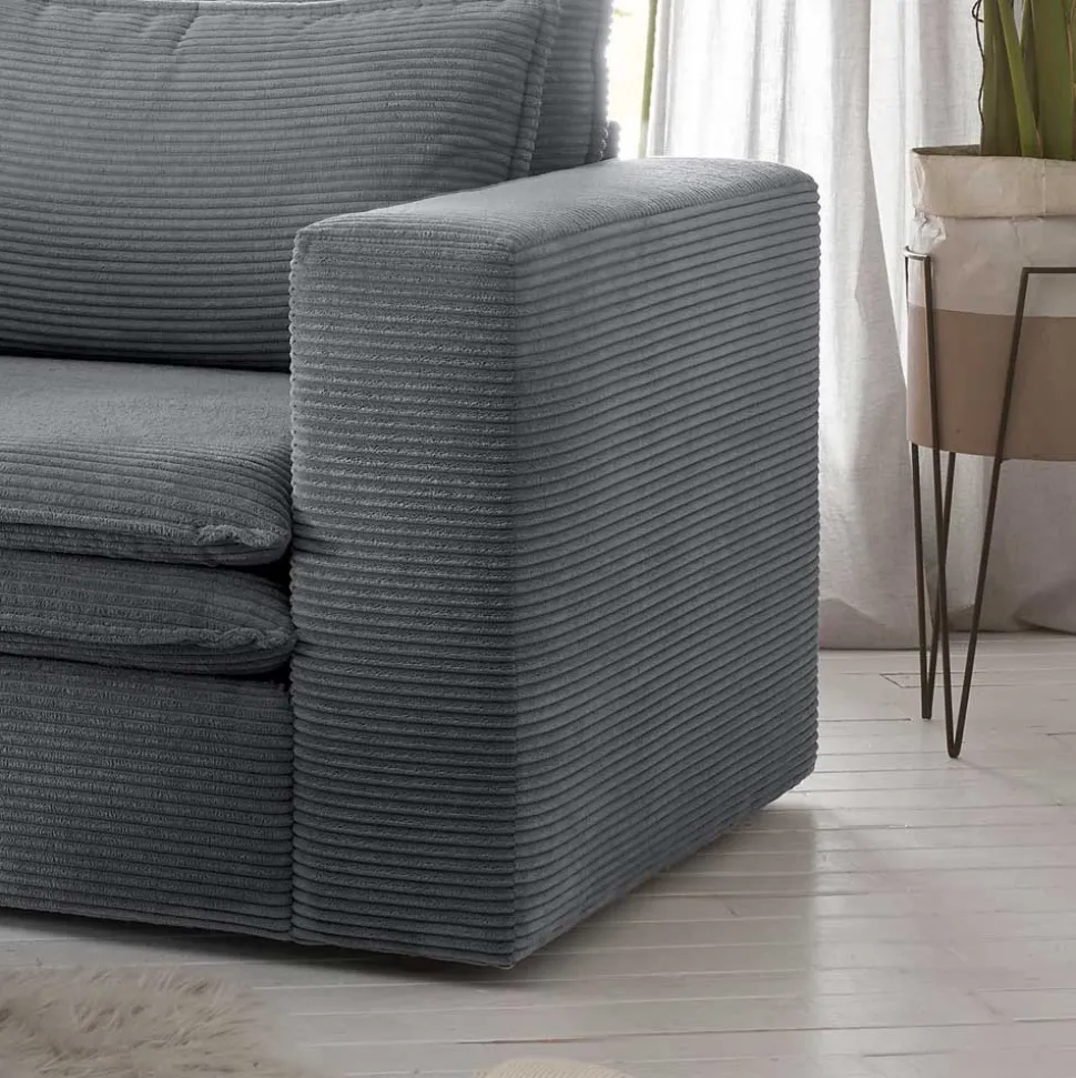 Wohnzimmersessel und Hocker Set - Ruffos (zweiteilig)