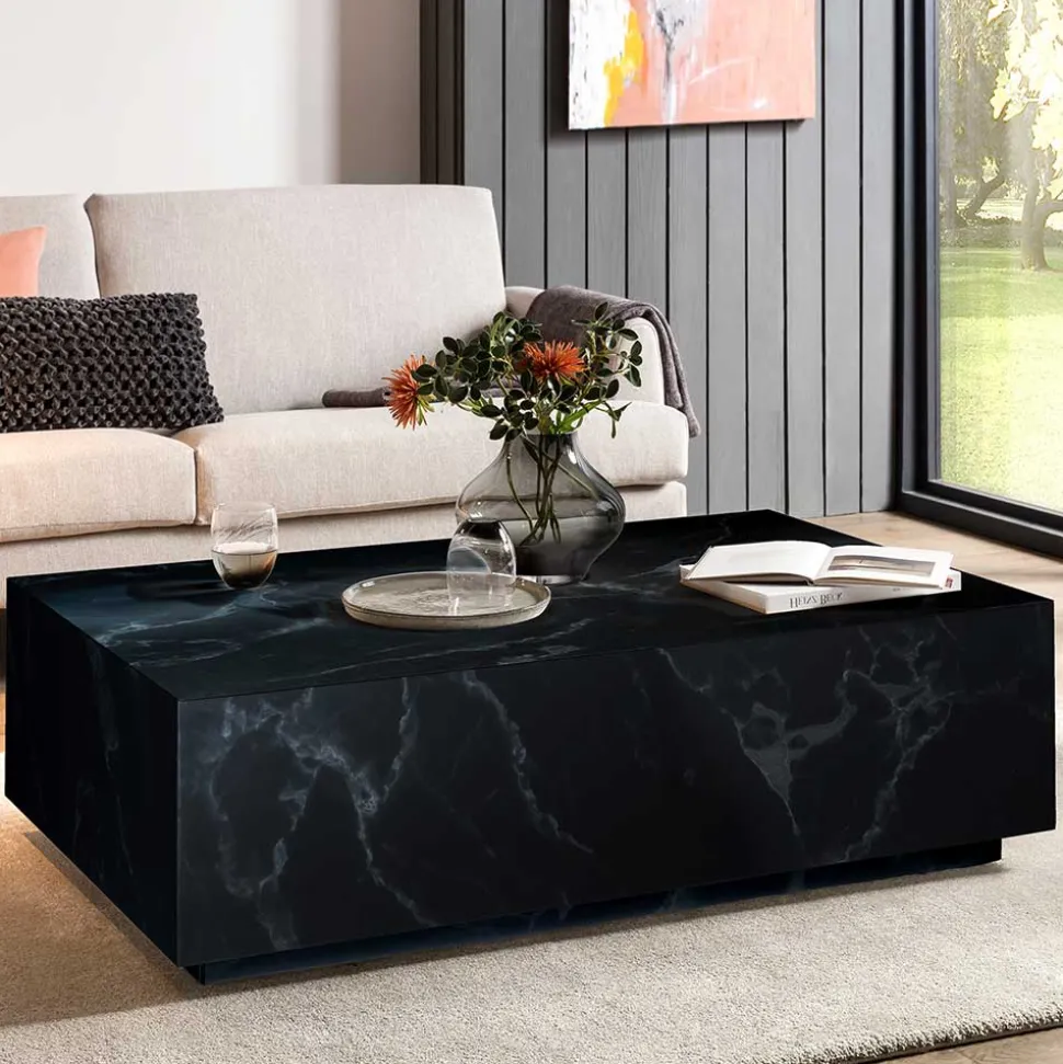 Wohnzimmertisch auf Sockel modern - Ligurcia