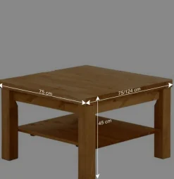 Wohnzimmertisch aus Kiefer gebeizt & geölt - Vanpos I