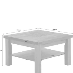 Wohnzimmertisch aus Kiefer gebeizt & geölt - Vanpos I