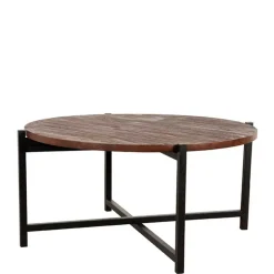 Wohnzimmertisch aus Mangoholz in Dunkelbraun - Valuta