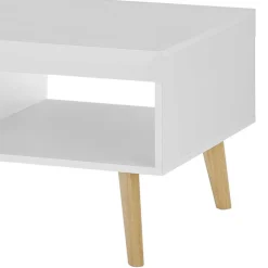 Wohnzimmertisch in Weiß und Eiche - Ginko