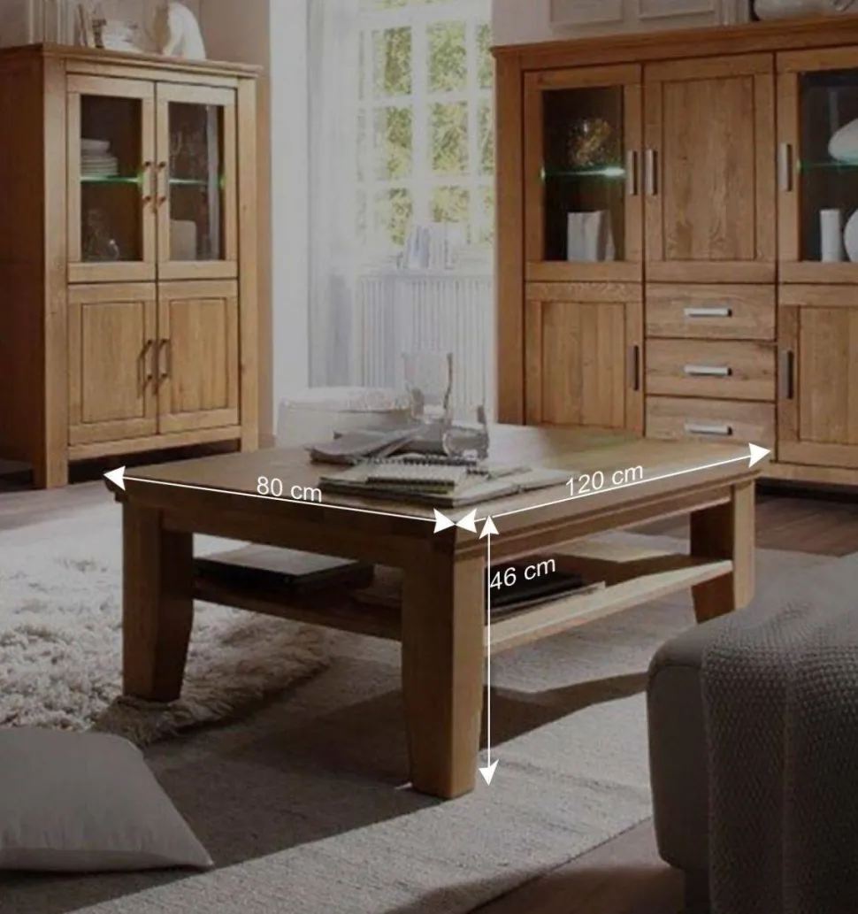 Wohnzimmertisch Ladressa aus Wildeiche geölt