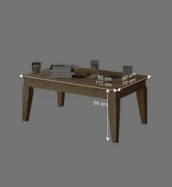 Wohnzimmertisch Masdamos aus Wildeiche Massivholz