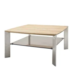 Wohnzimmertisch mit Asteiche Platte - Rajavo