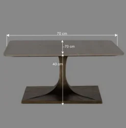 Wohnzimmertisch mit hellgrauer Marmorplatte - Cimbaly