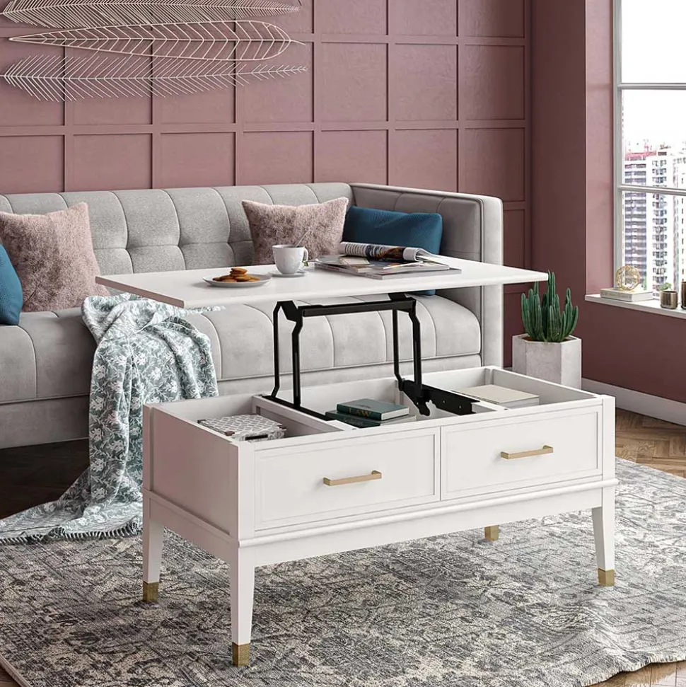 Wohnzimmertisch mit höhenverstellbarer Platte - Blames