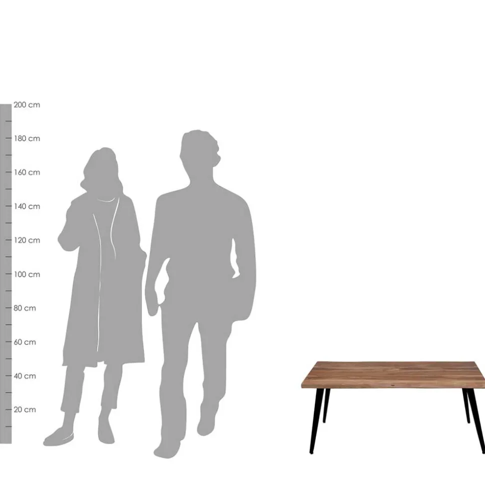 Wohnzimmertisch mit Natur-Baumkante - Filmau