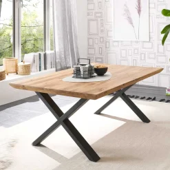 Wohnzimmertisch mit X-Beinen - Ceraldina