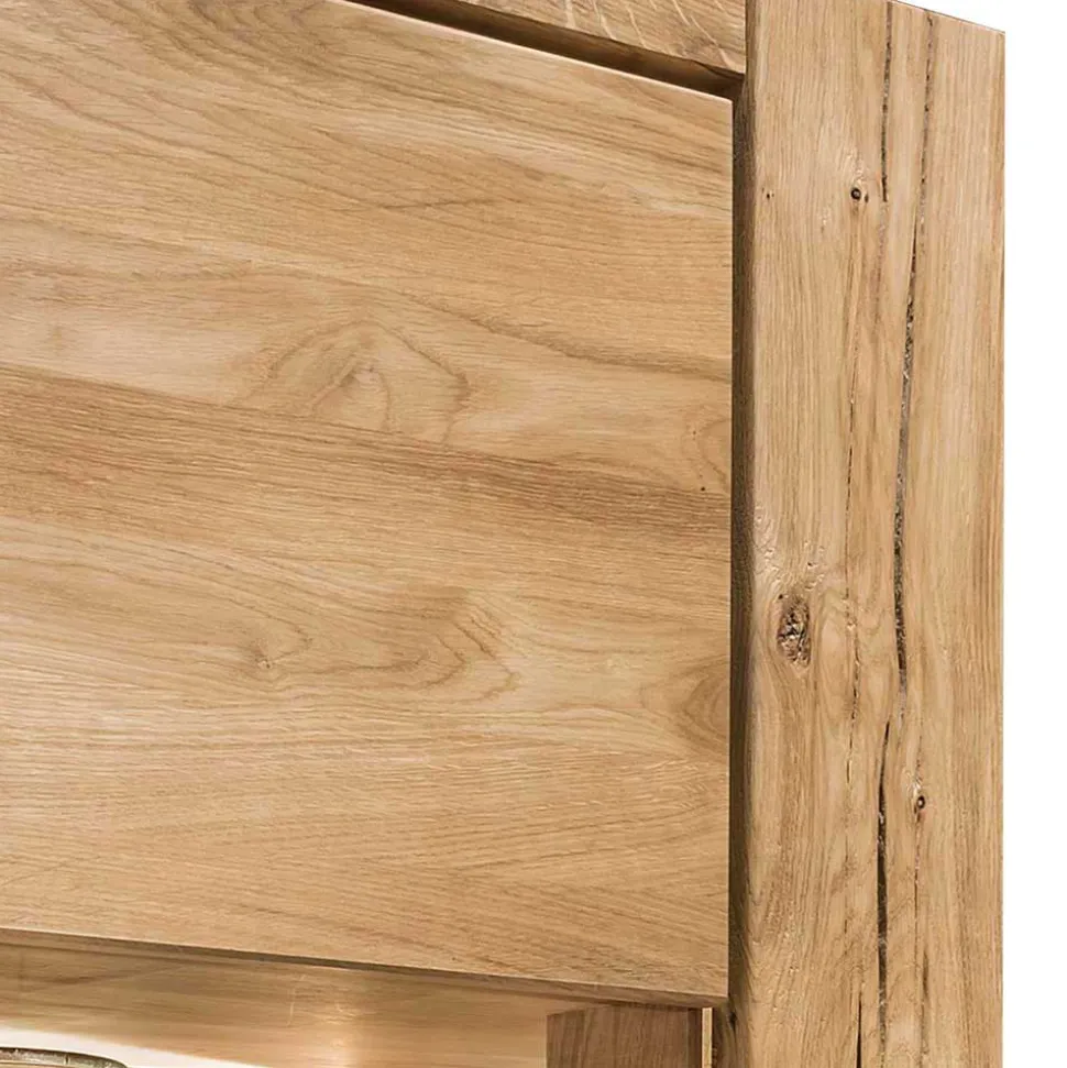 Wohnzimmervitrine aus geöltem Massivholz - Slaraduva