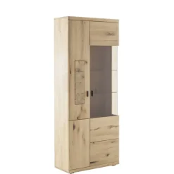 Wohnzimmervitrine in Asteiche Hell - Losiamos