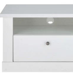 Wohnzimmerwohnwand in weißer Holzoptik Pinie - Liancos (vierteilig)