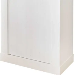 Wohnzimmerwohnwand in weißer Holzoptik Pinie - Liancos (vierteilig)