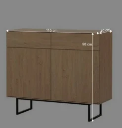 Wohnzimmer-Wohnwand Set - Jaskin (dreiteilig)