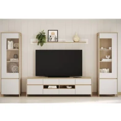 Wohnzimmer-Wohnwand Set - Ovidio (vierteilig)