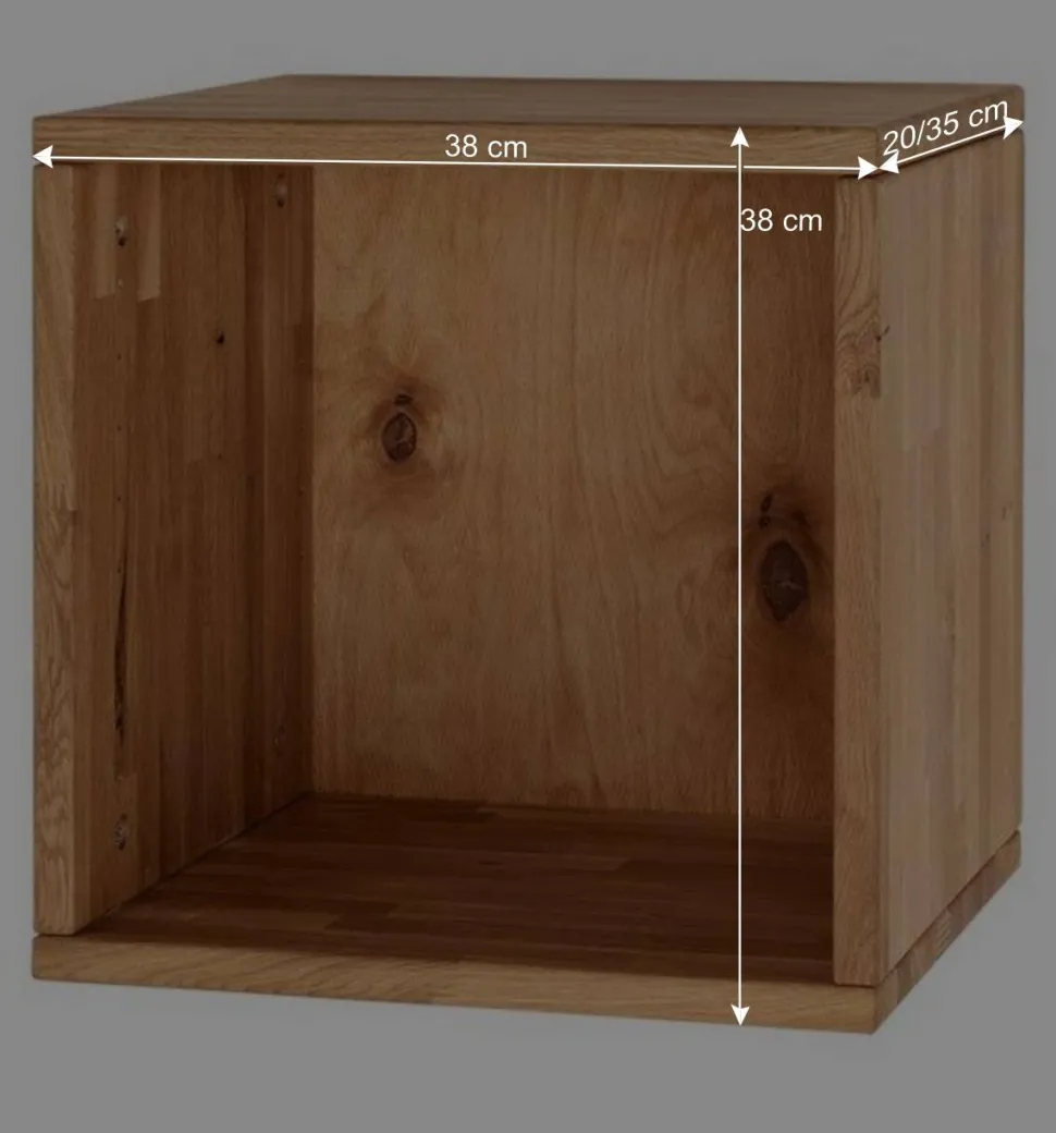 Würfel Regal aus Massivholz geölt - Iljona