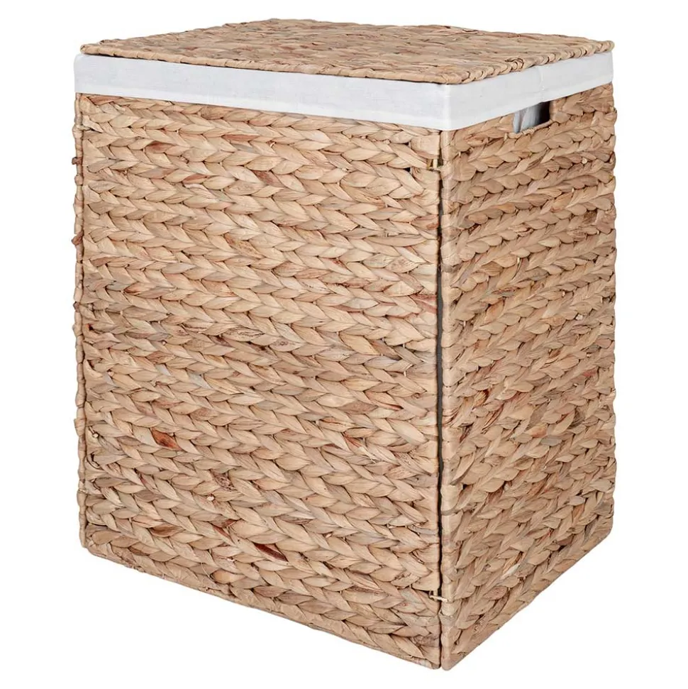 Wäschekorb aus Wasserhyazinthe Geflecht - Vadigos