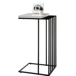 40x35 Anstelltisch in Weiß Schwarz - Hortenza