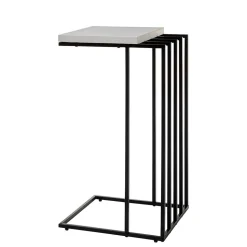 40x35 Anstelltisch in Weiß Schwarz - Hortenza