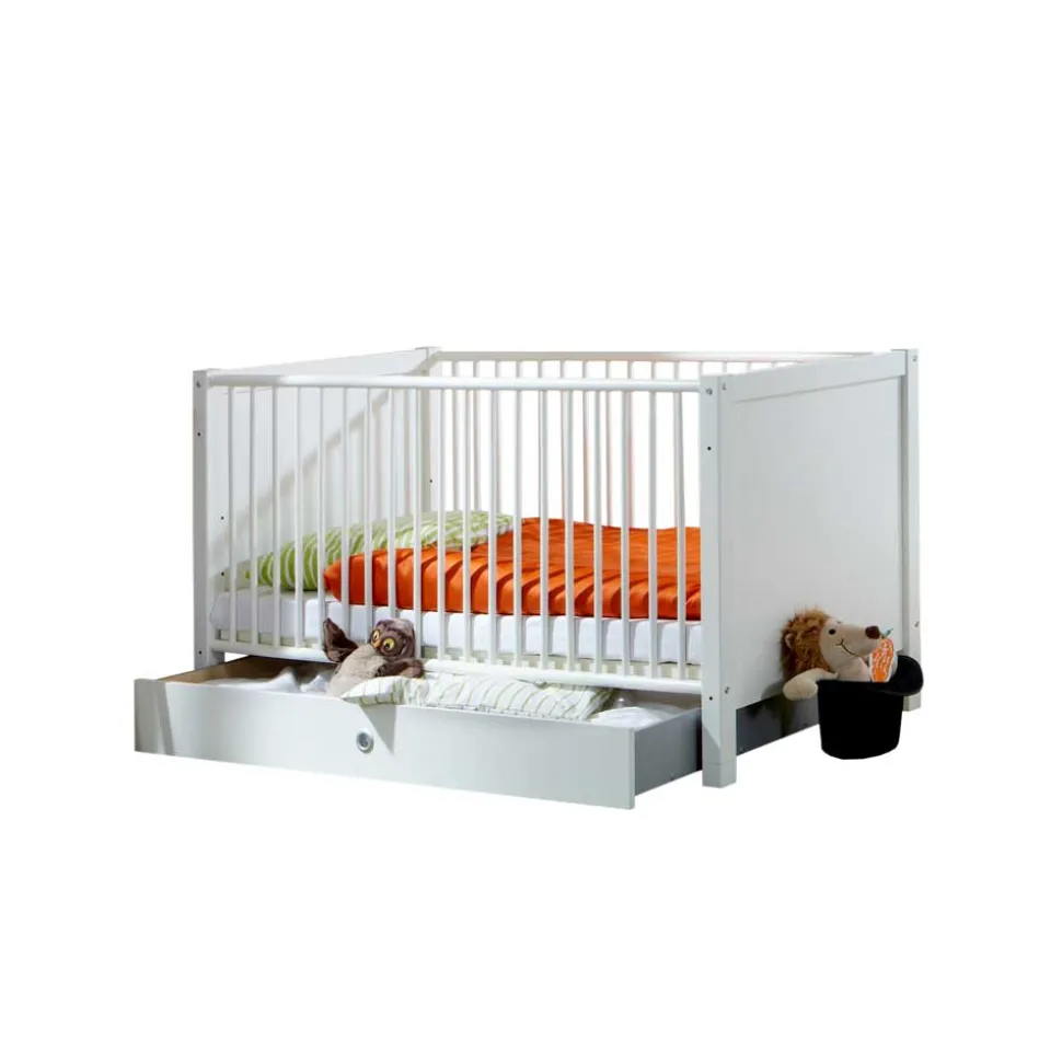 70x140 Babybettchen Masculino in Weiß