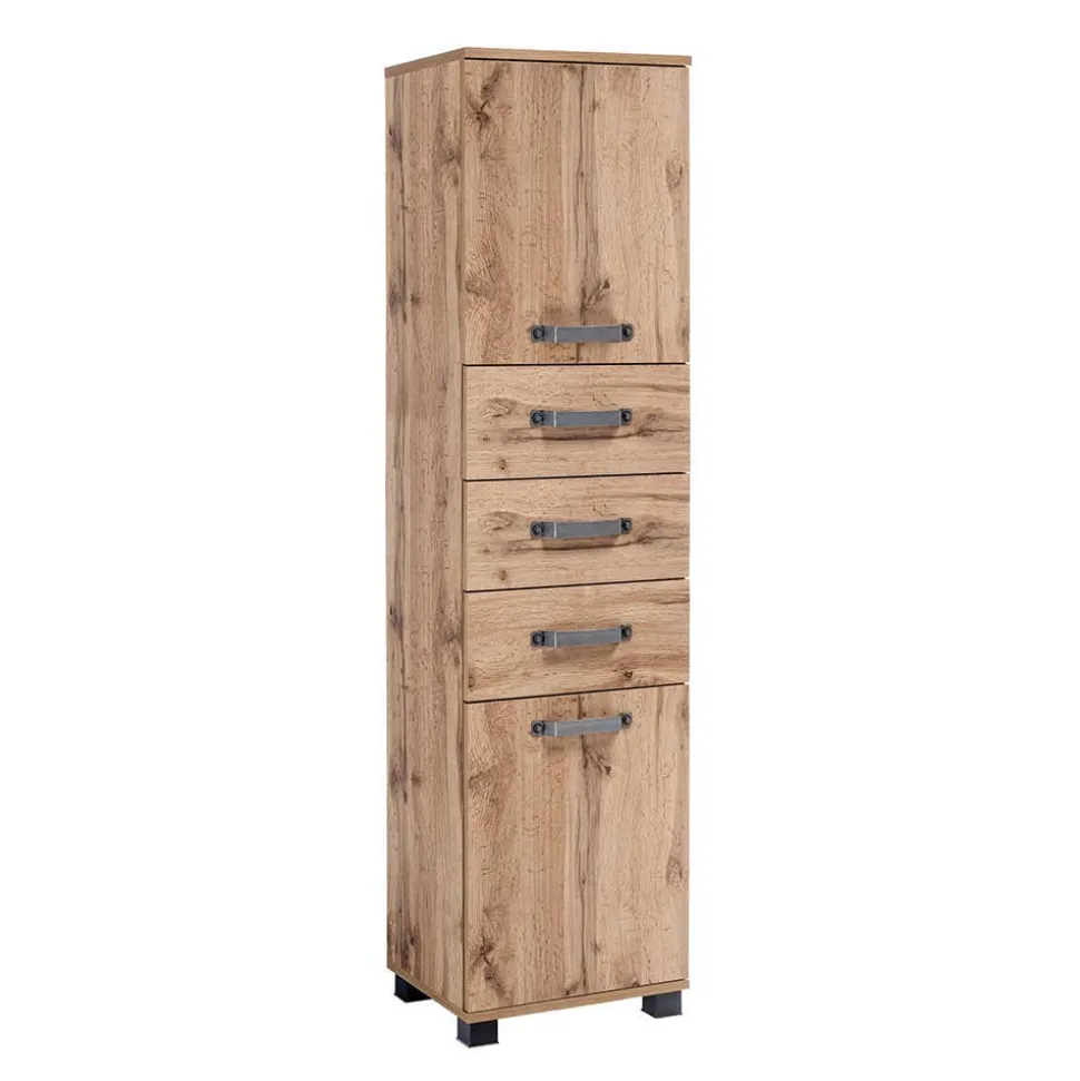 40x164 Badschrank mit 3 Schubladen - Iskro
