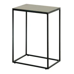 45x30 Beistelltisch mit Keramikplatte in Braun - Opium