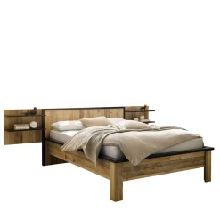 140x200 Bett & Nachttisch Paneele - Naiavio (dreiteilig)