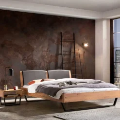 140x200 Bett aus Wildeiche mit Kufen - Maria