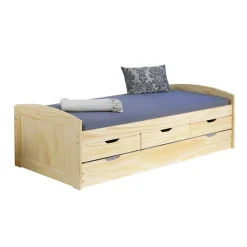 90x200 Bett mit Ausziehbett & Schubladen - Alejandro