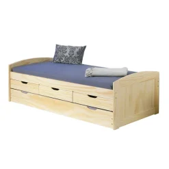 90x200 Bett mit Ausziehbett & Schubladen - Alejandro