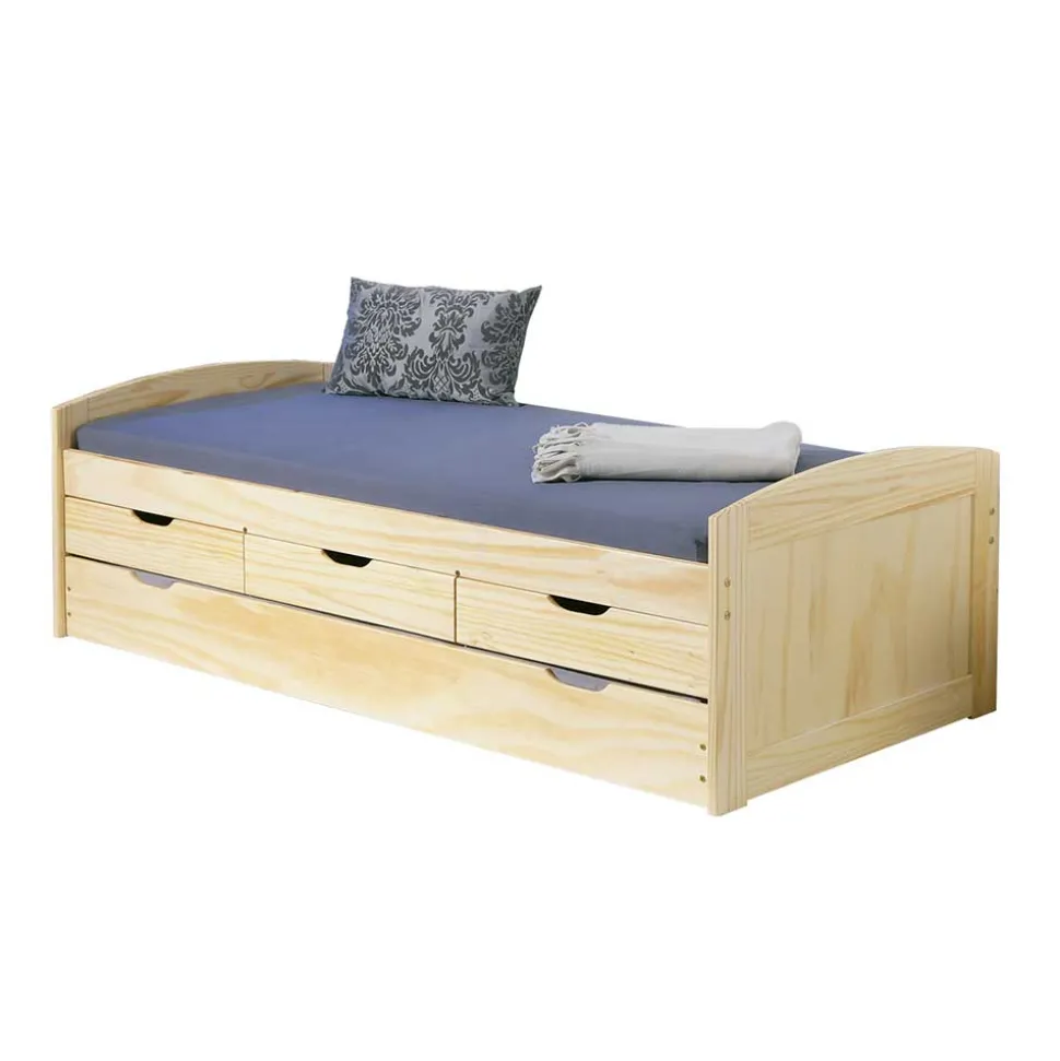 90x200 Bett mit Ausziehbett & Schubladen - Alejandro