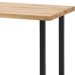 120x80 cm Bar Tisch aus Wildeiche & Stahl - Karmini