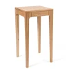 40x40 cm Beistelltisch aus Massivholz mit 80 cm Höhe - Asticia
