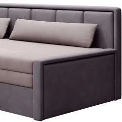 150x200 cm Bettsofa in Altrosa und Mauve - Tampa