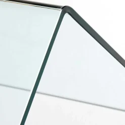 125x70 cm Design Schreibtisch aus Glas - Fire